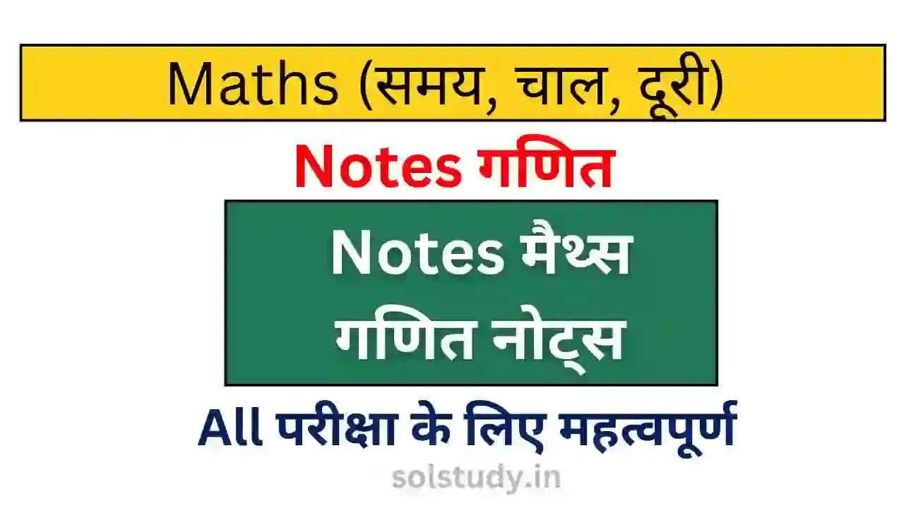 CG Vyapam Exam Maths Notes Time