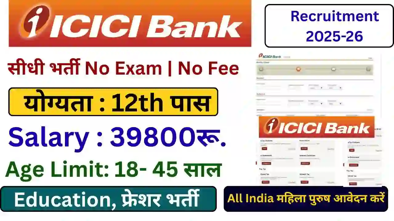 ICICI BANK vacancy 2026