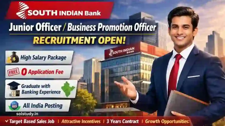 South Indian Bank Junior Officer Business